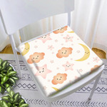 Cute Baby Shower Clouds Stars And Moon With Faces Chair Pad Chair Cushion Home Decor