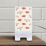 Colorful Turtles On A Polka Dot Background Phone Holder