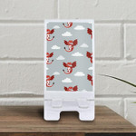 Cute Flying Red Dragon In The Grey Sky Phone Holder