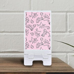 Cunning And Cute Cats On A Pink Background Phone Holder