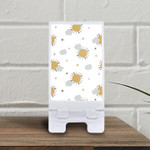 Colorful Sun With Star And Cloud In The Sky Phone Holder