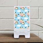 Cute Cow With Cloud Icon In The Sky Phone Holder