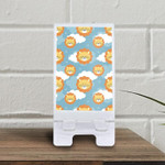 Cute Sleeping Lion With Blue And White Cloud Phone Holder