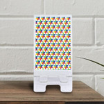Colorful Star Shapes In Rainbow Colored Pattern Phone Holder