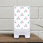 Couple Blue And Pink Bird In Love With Hearts Phone Holder