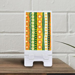 Colourful Vertical Column Sunflowers Pen Sketch Repeat Pattern Phone Holder