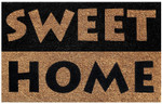 Black Beige Sweet Home Cool Design Doormat Home Decor
