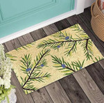Beautiful Green Leaves Cool Design Doormat Home Decor