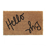 Elegant Hello Bye Handwritten Design Doormat Home Decor