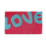 Stylish Love Pink Backdrop Design Doormat Home Decor