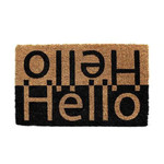 Bidirectional Hello Black And Brown Cool Design Doormat Home Decor