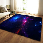 Colorful Space Galaxy Area Rug Home Decor