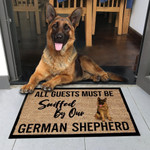 All Guests Must Be Sniffed By Our German Shepherd Dog Doormat Home Decor