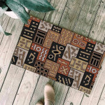Traditional African Symbols Vintage Style Pattern Doormat Home Decor