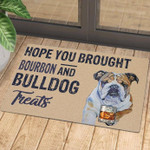 Doormat Home Decor Beige Theme Hope You Brought Bourbon And Bulldog Treats
