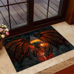 Fire Dragon Black And Red Cool Doormat Home Decor