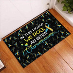 Awareness Cancer Symbols Rock An Extra Chromosome Doormat Home Decor