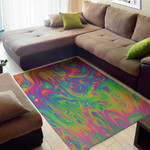 Cool Psychedelic Surface Pattern Background Print Area Rug