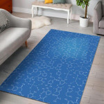 Chemistry Science Print Pattern Home Decor Rectangle Area Rug