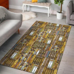 Book Lover Library Librarian Pattern Print Home Decor Rectangle Area Rug