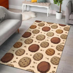 Biscuit Cookie Pattern Print Home Decor Rectangle Area Rug