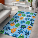 Cute Monster Print Pattern Home Decor Rectangle Area Rug