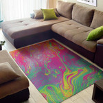 Lovely Psychedelic Formed Pattern Background Print Area Rug