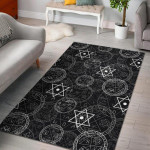 Wiccan Witch Pagan Pattern Print Home Decor Rectangle Area Rug