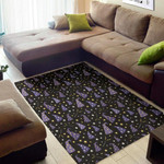 Lovely Wizard Hat Pattern Background Print Area Rug