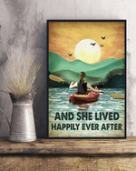 And she lived happily ever after- Beach lover- Ocean poster- Wall decor art - Best gift