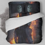 Flame Michael Myers Halloween 3D Printed Bedding Set