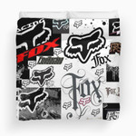 Fox Motocross Racing Picture Collage Duvet Cover Bedding Set