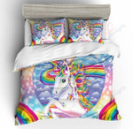 Unicorn Queen Rainbow Bedding Set (Duvet Cover & Pillow Cases)