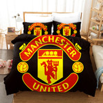 Manchester United Soccer Club Logo Bedding Set (Duvet Cover & Pillow Cases)