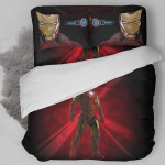 Iron Man Illustration Portrait 3d Printed Bedding Set (Duvet Cover & Pillow Cases)