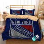 Nhl New York Rangers 3 Logo 3d Duvet Cover Bedding Sets V