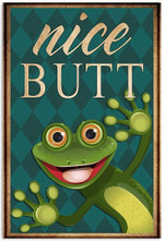 Frog Nice Butt Vertical Poster | Home Decor Vertical Poster | Gift for Home Decor | Full Size