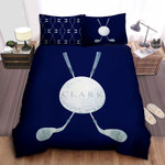 Personalized Custom Name Golf Bed Sheets Spread Duvet Cover Bedding Set