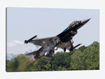 A Royal Netherlands Air Force F-16AM Takes Off At RAF Fairford, England