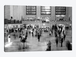 Passengers At Grand Central Station, Manhattan, NYC, New York State, USA (Black And White)