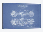 Edward N. Darrow Gyrocycle Patent Sketch (Light Blue)