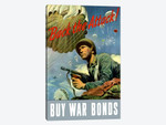 WWII Poster Back The Attack - Buy War Bonds