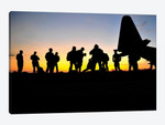 Green Berets Prepare To Board A KC-130 Aircraft
