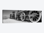 Train engine on a railroad track, Golden Spike National Historic Site, Utah, USA