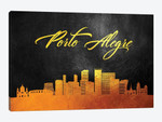 Porto Alegre Brazil Gold Skyline