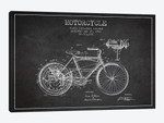 Floyd Bingham Motorcycle Patent Sketch (Charcoal)