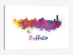 Buffalo Skyline In Watercolor
