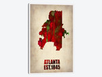 Atlanta Watercolor Map