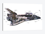 Illustration Of An Orbiter Cutaway View Of A Space Shuttle