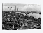 1920s-1930s Busy Harbor On Pearl River Crowded With Many Sampans Boats Canton China